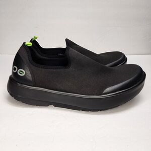 Oofos Oomg Eezee Low Shoes Women's Recovery Slip On Sneakers Black - Size 11